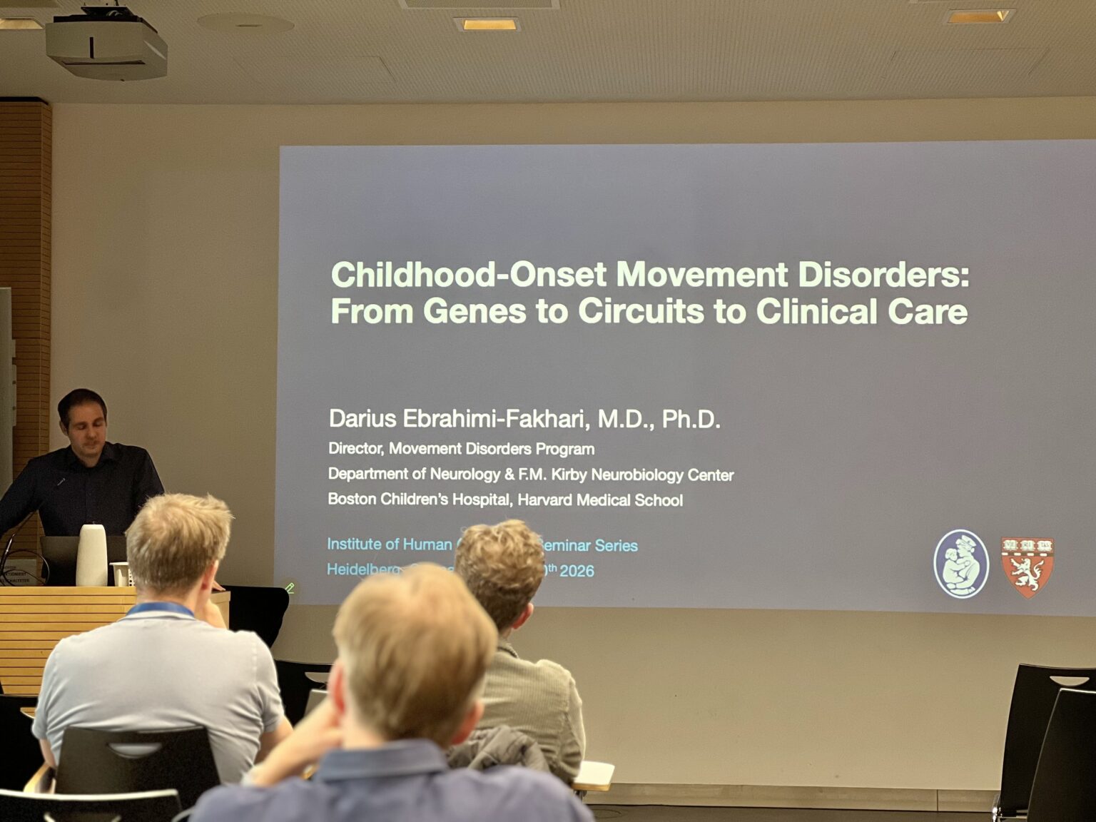 Dr. Ebrahimi-Fakhari speaks at the Institute of Human Genetics in ...